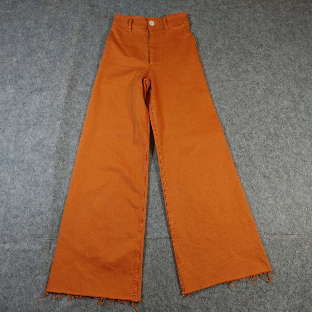Zara Wide Leg Pants in Burnt Orange